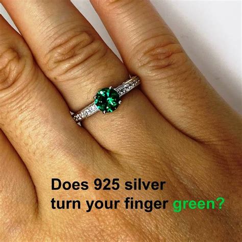 will sterling silver make your finger green.